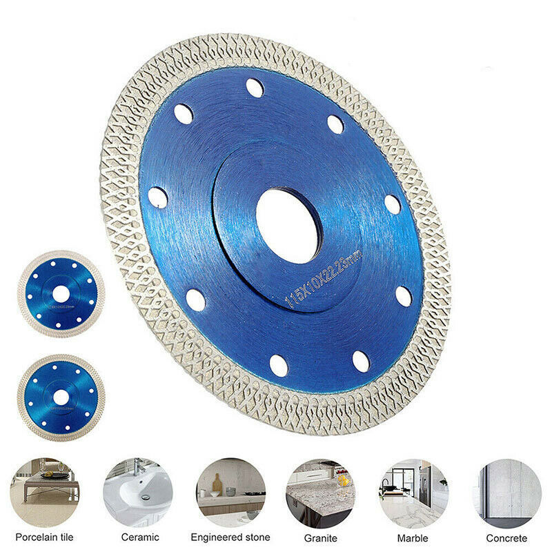 Lame Diamantée 115mm, Lame De Meuleuse D'Angle, Disquetted Coupe Pour Briketts De Pierre Microcristalline, Carreaux De Merique Et Autres Matériaux En Pierre.