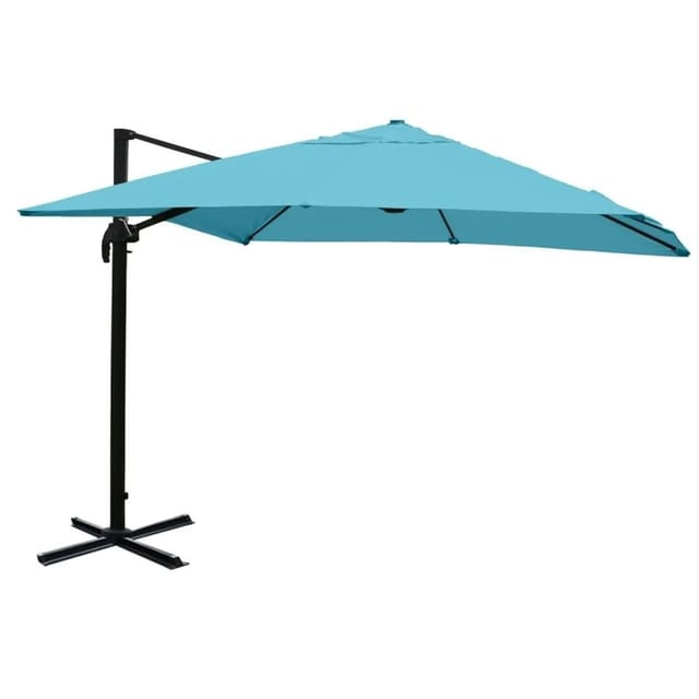 MCW Ampelschirm A96 3x4m Alu Türkis ohne Ständer