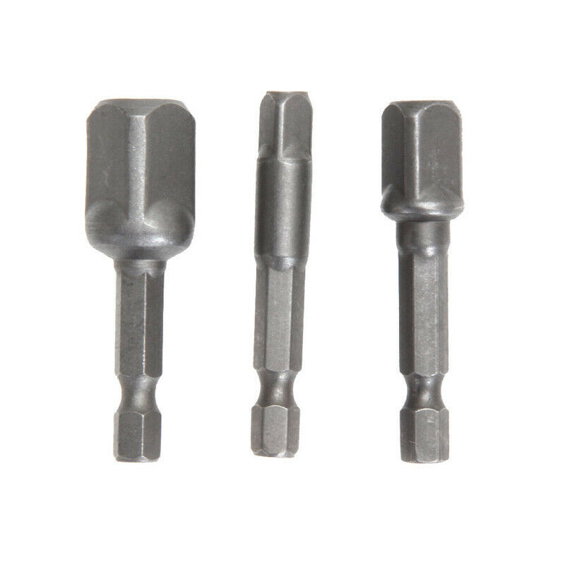 Viele 3 Sechseckige Rohre, 1/4", 3/8" Und 1/2" Bolzen Mit 50 Mm Dickem, Anpassbarem Stahlblech Für Pneumatische Antriebe.