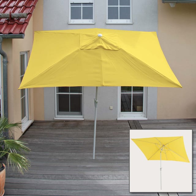 MCW Sonnenschirm Castellammare 2x3m Neigbar Gelb