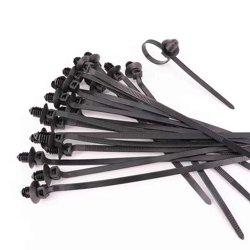 Los Mit 50 Befestigungen Für Kabel Für Werkzeuge, Befestigungen Aus Nylon Für Kabel Und Fässer Im Automobilbereich, Schwarze Boucles Für Eisendrahtbefestigungen Q26