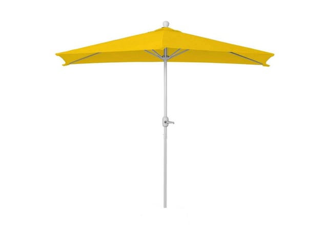 MCW Sonnenschirm Lorca Halbrund 2,7m UV 50+ 270cm Gelb ohne Ständer