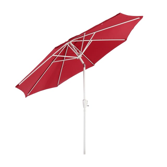 MCW Sonnenschirm Asti Ø 3m Neigbar Rot