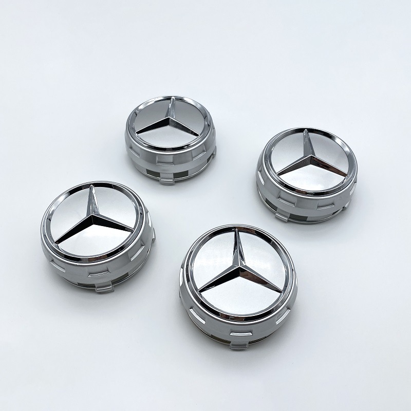 4 Radkappen Für Leichtmetallfelgen, Mercedes-benz Radkappen, Silber, 75 Mm