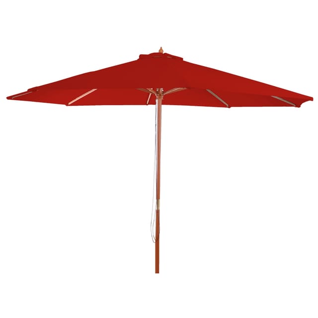 MCW Sonnenschirm Lissabon Ø 3m Rot