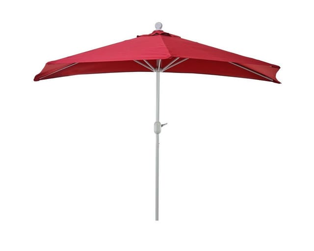 MCW Sonnenschirm Lorca Halbrund 3m UV 50+ 300cm Bordeaux ohne Ständer