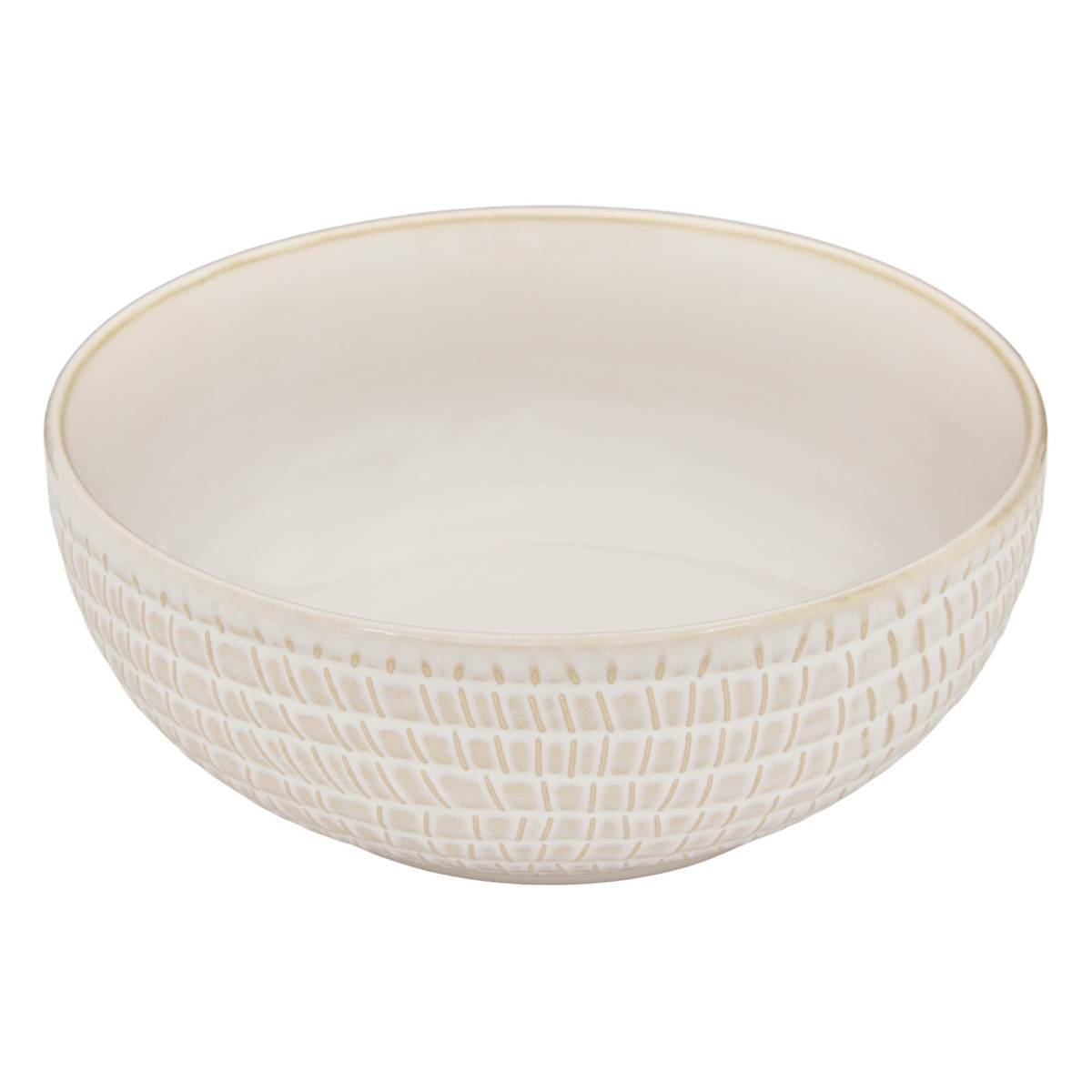Schale Mit Streifenmuster Von Camille, Durchmesser 16 Cm, Weiß - Atmosphera Créateur D'Intérieur