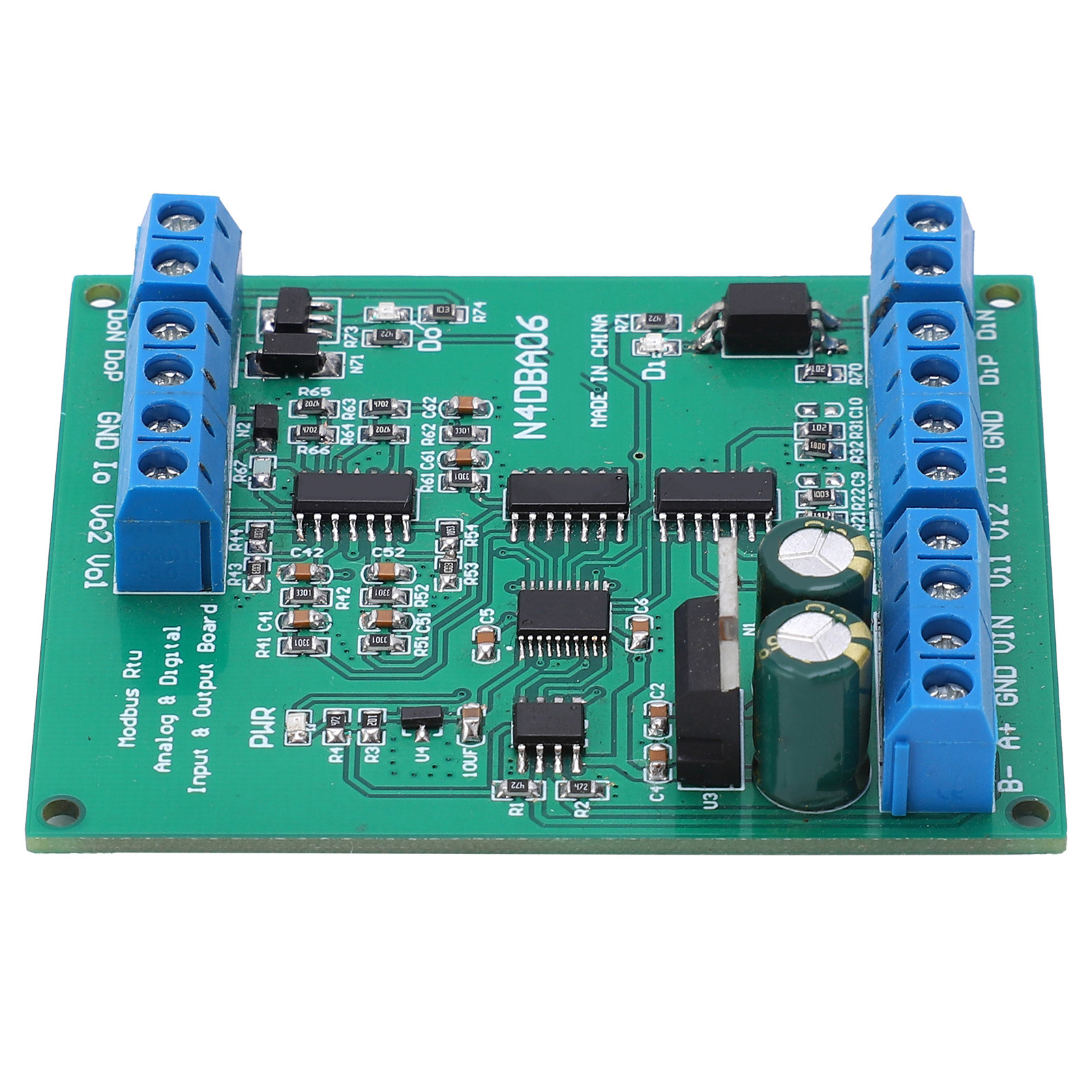 Rs485 8-kanal Dc12v Analoges Und Digitales Ein-/ausgangsmodul N4dba06 Mit Gehäuse, 14-34ma Signal, Industriesensor, Modbus-controller.