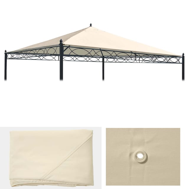 MCW Ersatzbezug Dach Pergola Calpe 3x3m Creme