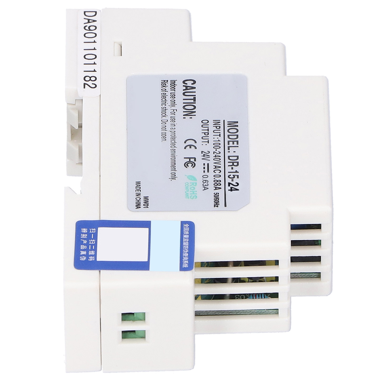 Dr-15-24 Din-schienen-schaltnetzteil, 24v Einstellbarer Geregelter Transformator, Niederspannungs-led-geräte, Dr/din-serie, Stabil Und Zuverlässig.