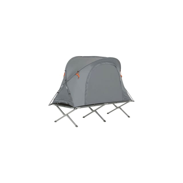 SoBuy 4in1-Zelt mit Campingliege Metall Polyester Oxford-Nylon Grau OGS60-HG