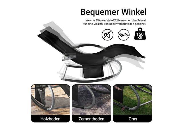 SoBuy Sonnenliege 2-er Set mit Tasche Garten Metall Kunstfasergewebe Rot OGS28-SCHx2