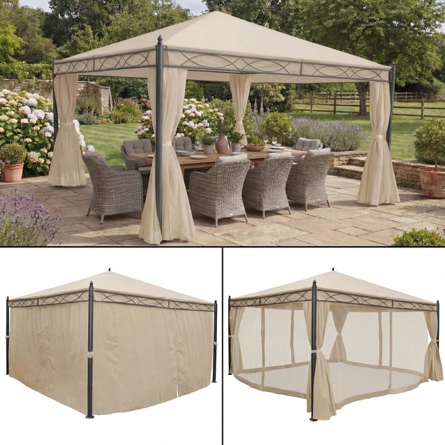 MCW Pergola Calpe Creme 4x4m