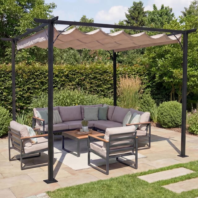 MCW Pergola C42 3,5x3,5m Creme