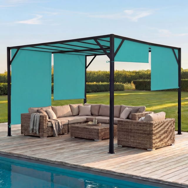MCW Pergola Beja 4x4m Türkis
