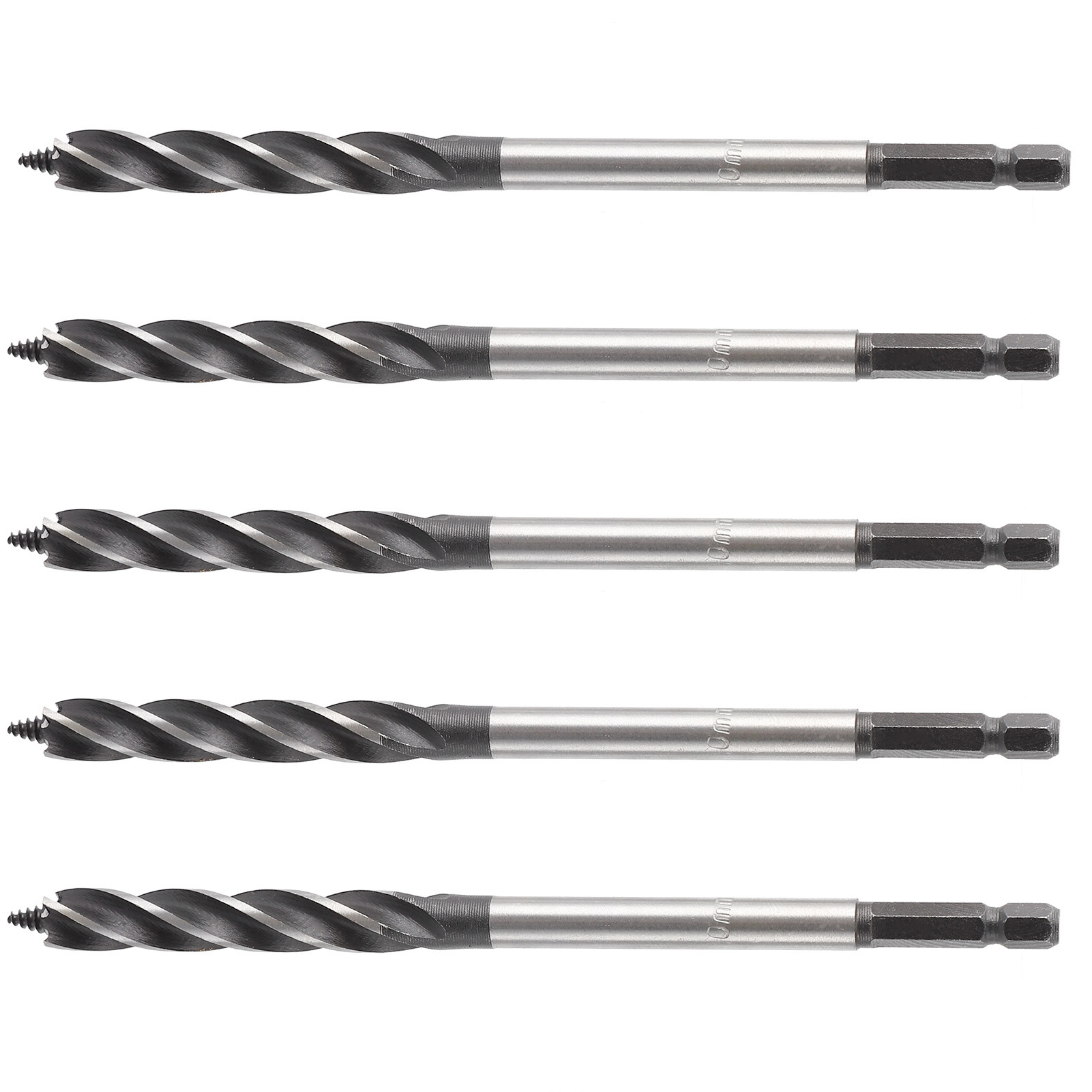 10-mm-holz- Und Metallbohrer, 5-teiliges Lochsägen-set, 4-schneidiger Sechskant-spiralbohrer, Bohrer, Professioneller Kernbohrer