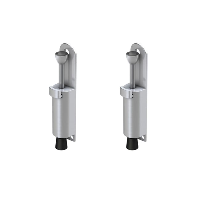 Basi - Türfeststeller - SET - 2x TFS 25 - Edelstahl-Optik - 2X7704-0025