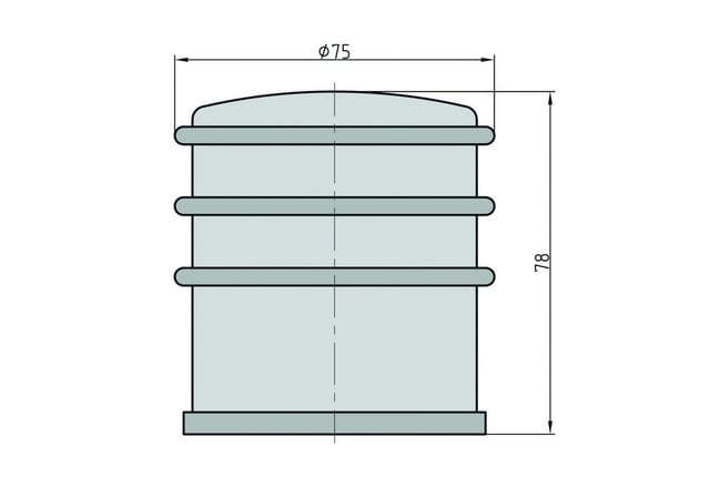 Basi - Boden-Türstopper - SET - 4x BTS 21 - Edelstahl - 4X7704-0027