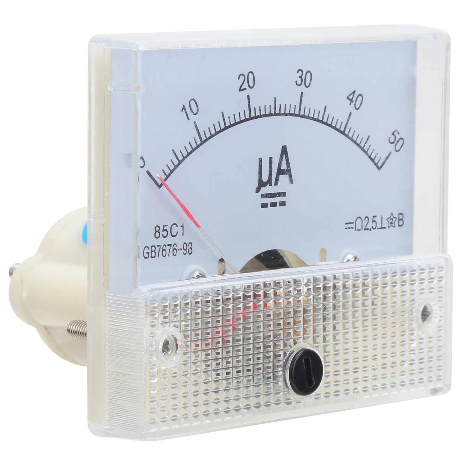 85c1 Dc 0–500µa Zeigeramperemeter, Hochpräzises Abs-gehäuse, Gleichstrommesser Für Schaltschränke