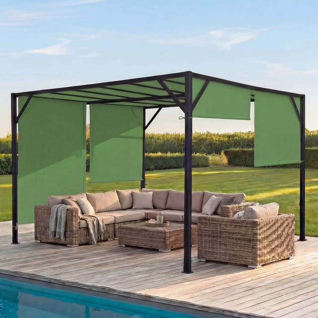 MCW Pergola Beja 4x4m Grün