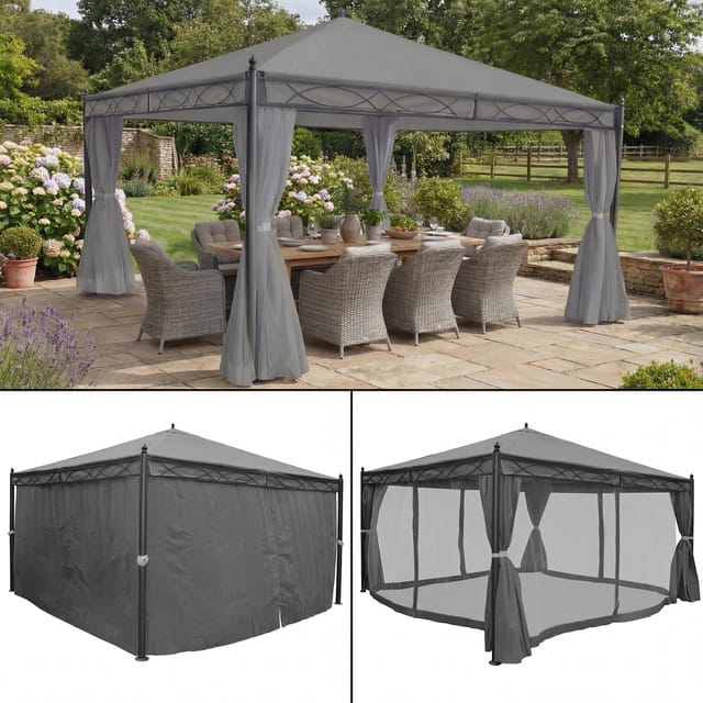 MCW Pergola Calpe Grau 4x4m