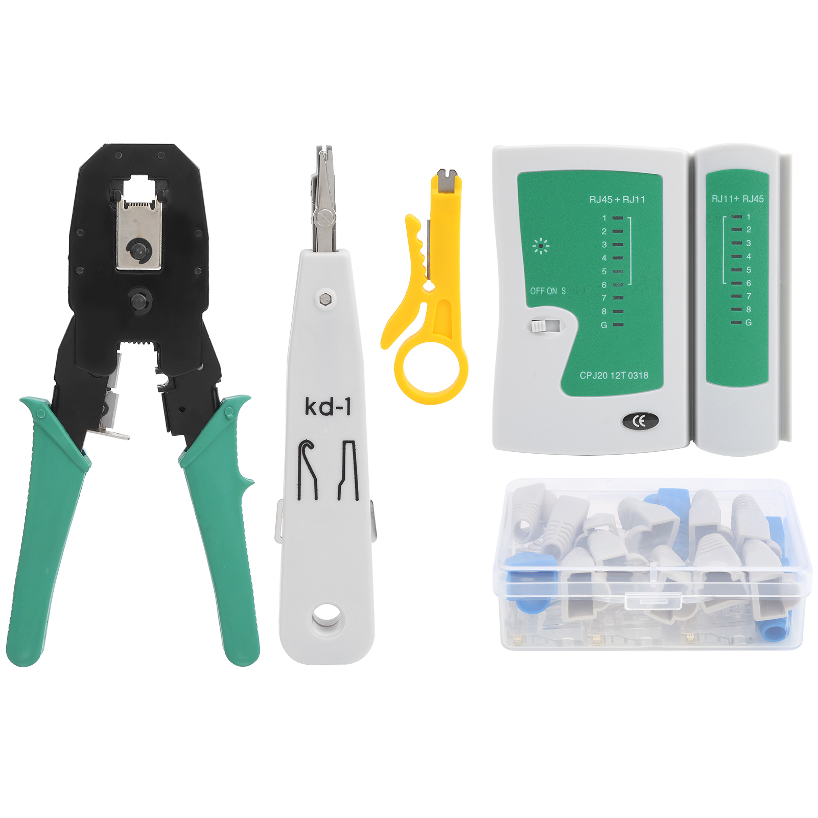 Netzwerkkabel-reparaturset, Kabelwartungswerkzeug, Tragbarer Industriekoffer Yg-p106