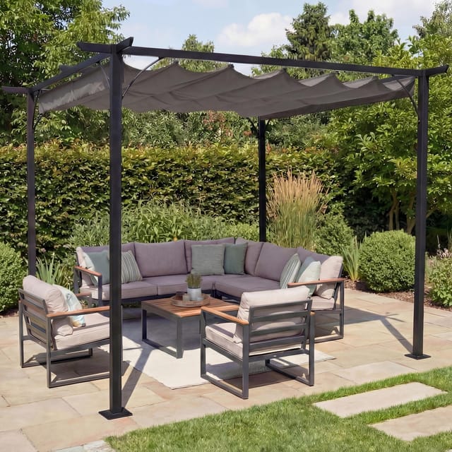 MCW Pergola C42 3,5x3,5m Grau