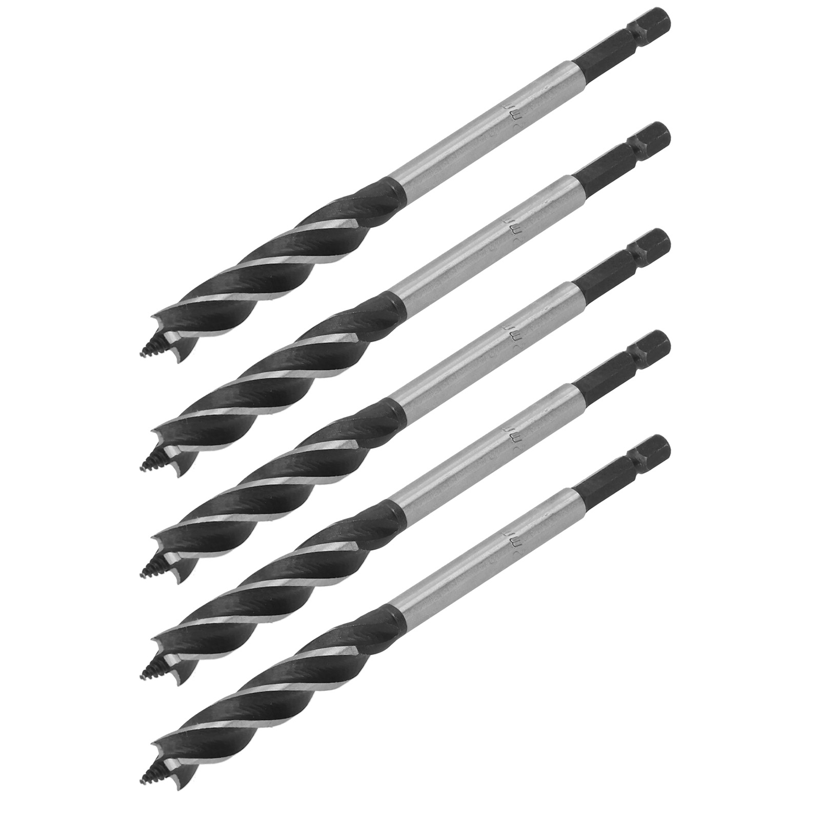 4-schneidiger 12-mm-holzbohrer, 5er-set Zentrierbohrer, Industriebohr- Und Reibwerkzeug