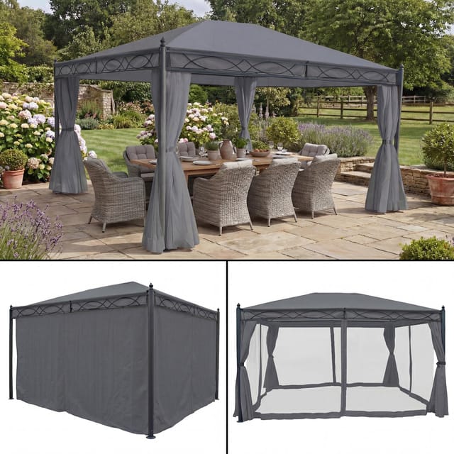 MCW Pergola Calpe Grau 4x3m