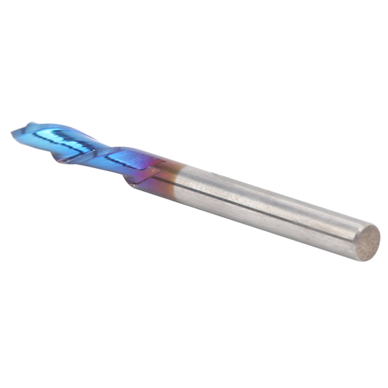 Zweischneidiger Schaftfräser Aus Blauem Wolframkarbid, Linksschnitt, 3,175 Mm Schaftdurchmesser, 8 X 40 Mm Fräswerkzeug, Hss-schnellarbeitsstahl Für Holz Und Metall