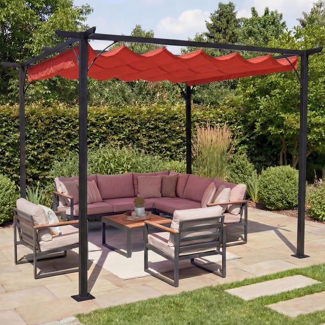 MCW Pergola C42 3x3m Terracotta