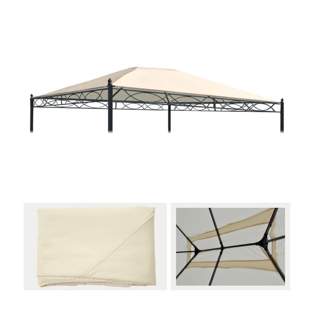 MCW Ersatzbezug Für Dach Pergola Calpe 4x3m Creme