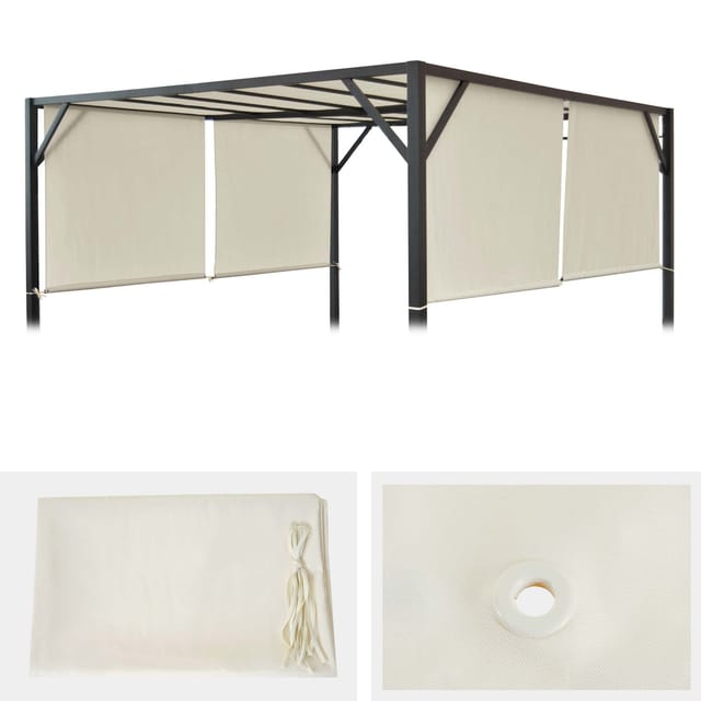MCW Ersatzbezug Dach Für Pergola Beja3x3m Creme