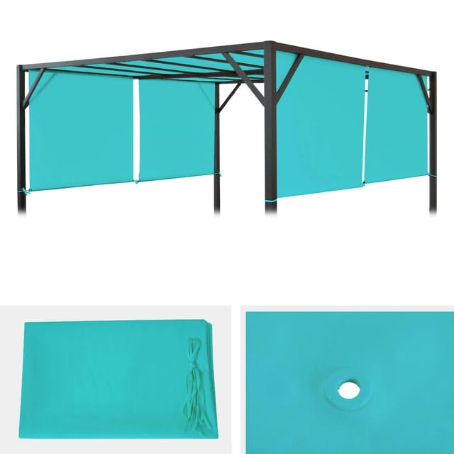 MCW Ersatzbezug Dach Für Pergola Beja 3x4m Türkis-Blau