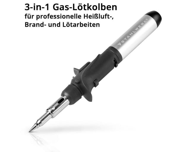 STAHLWERK Gas-Lötkolben GLK-500 ST Gas-Löt-Set 200 - 500°C Löttemperatur