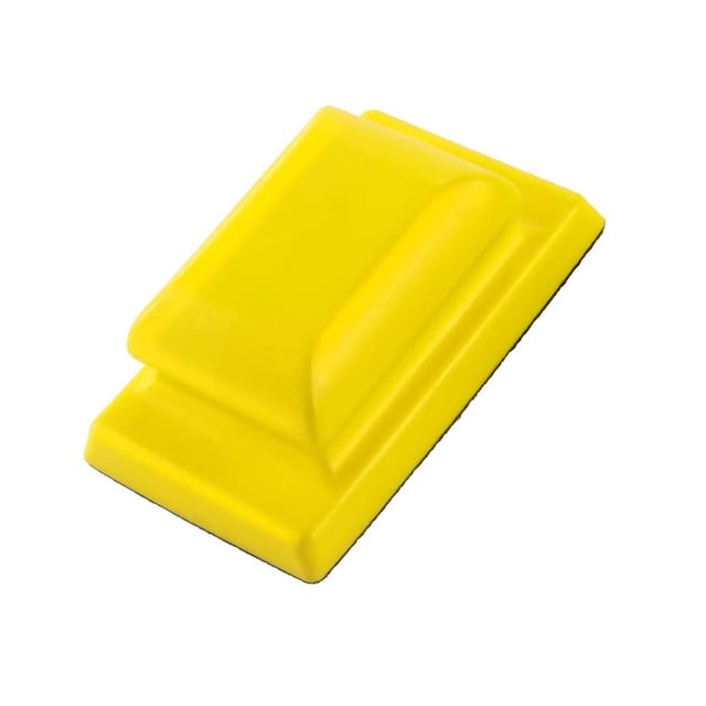 STAHLWERK Handschleifblock Set aus PU-Schaumstoff mit Klett-Schleifmittel 70 x 115 mm