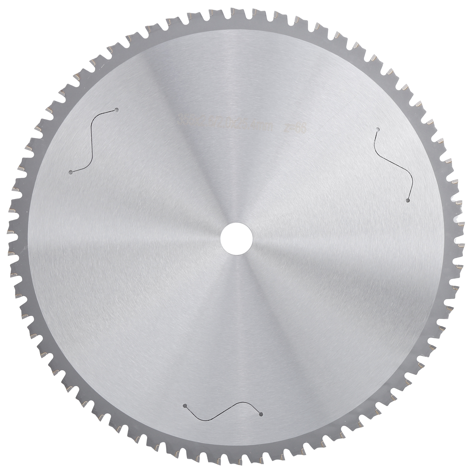 Kreissägeblatt Aus Hochleistungsschnellstahl Zum Schneiden Von Eisen, 355 X 2,65 X 2,0 X 25,4 Mm, 66 Zähne, Profiwerkzeug