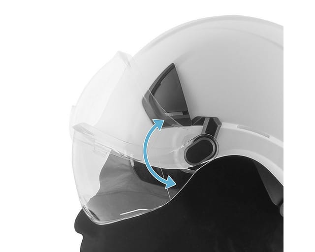STAHLWERK Schutzhelm SVH-100 ST mit Visier EN397 EN166 Forsthelm