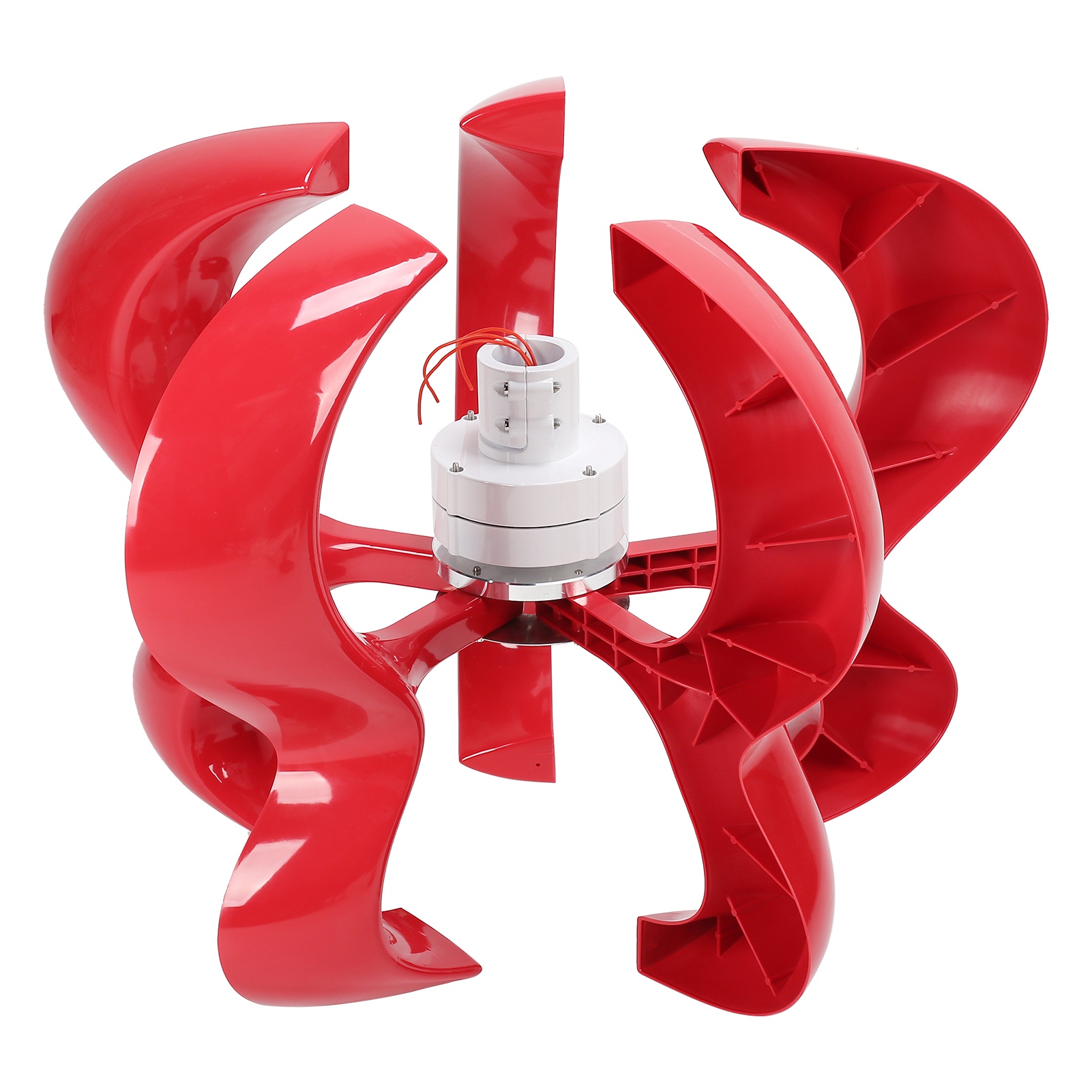 400-w-windkraftanlage Mit 5 Flügeln Für Haus, Boot Und Schifffahrt, Rot, 12-v-bausatz Dthl400w