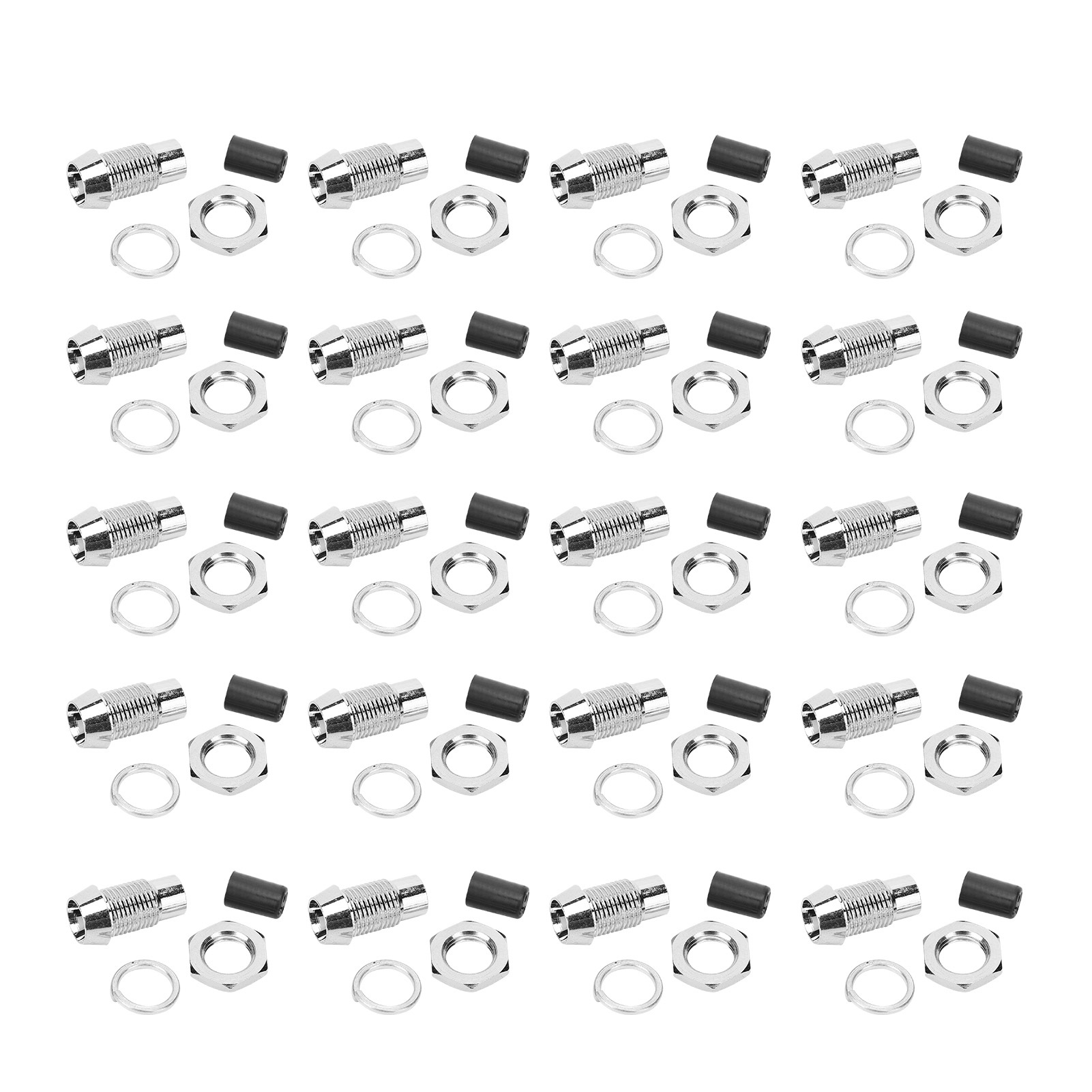 20 Stück F5 5mm Led-fassung, Messing-montagesockel, Konkave Metallbasis, Befestigungsring Für Led-lampen, 20er-packung