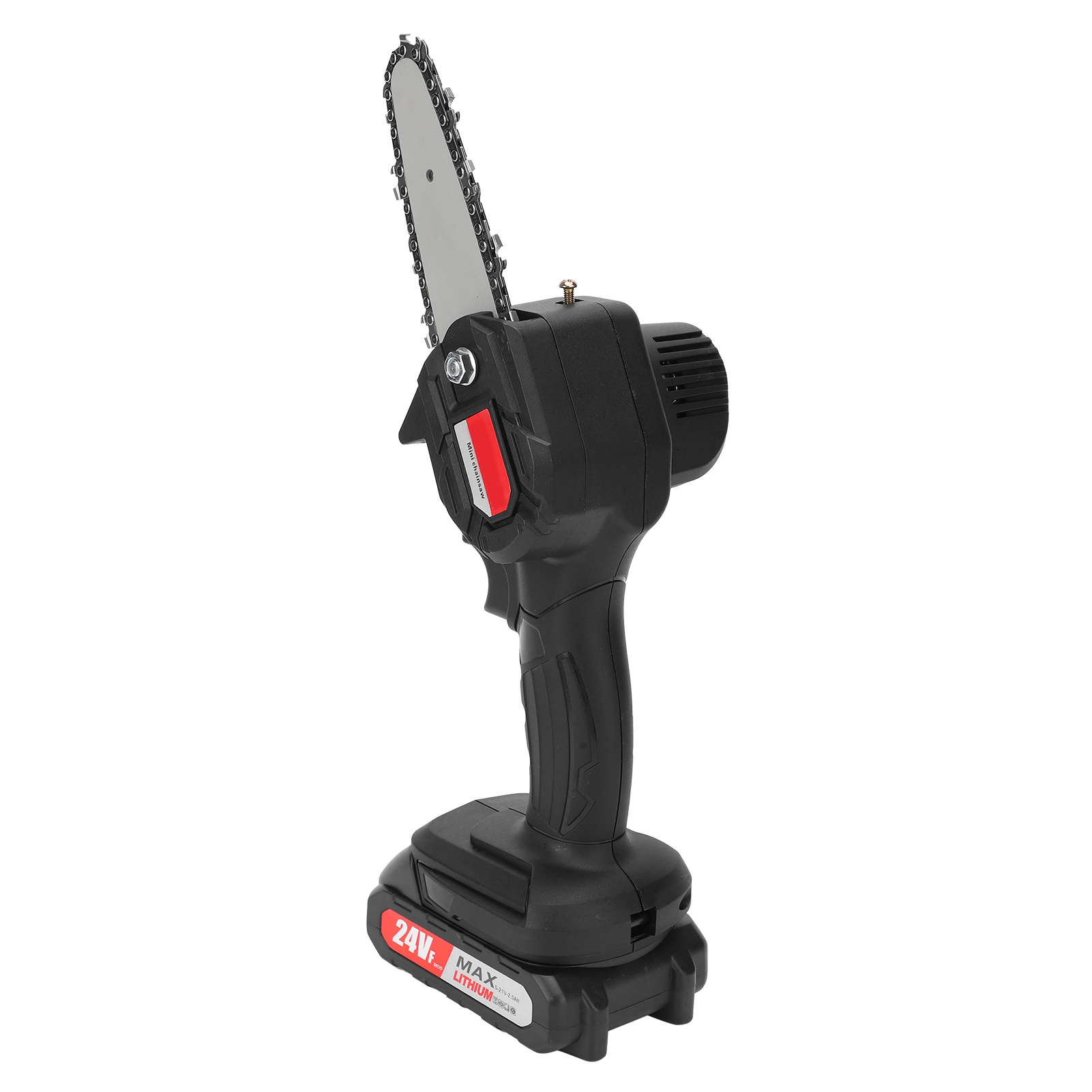 Mini-akku-kettensäge Mit Integriertem Akku, Holzschneidwerkzeug Und 100–240-v-eu-ladegerät