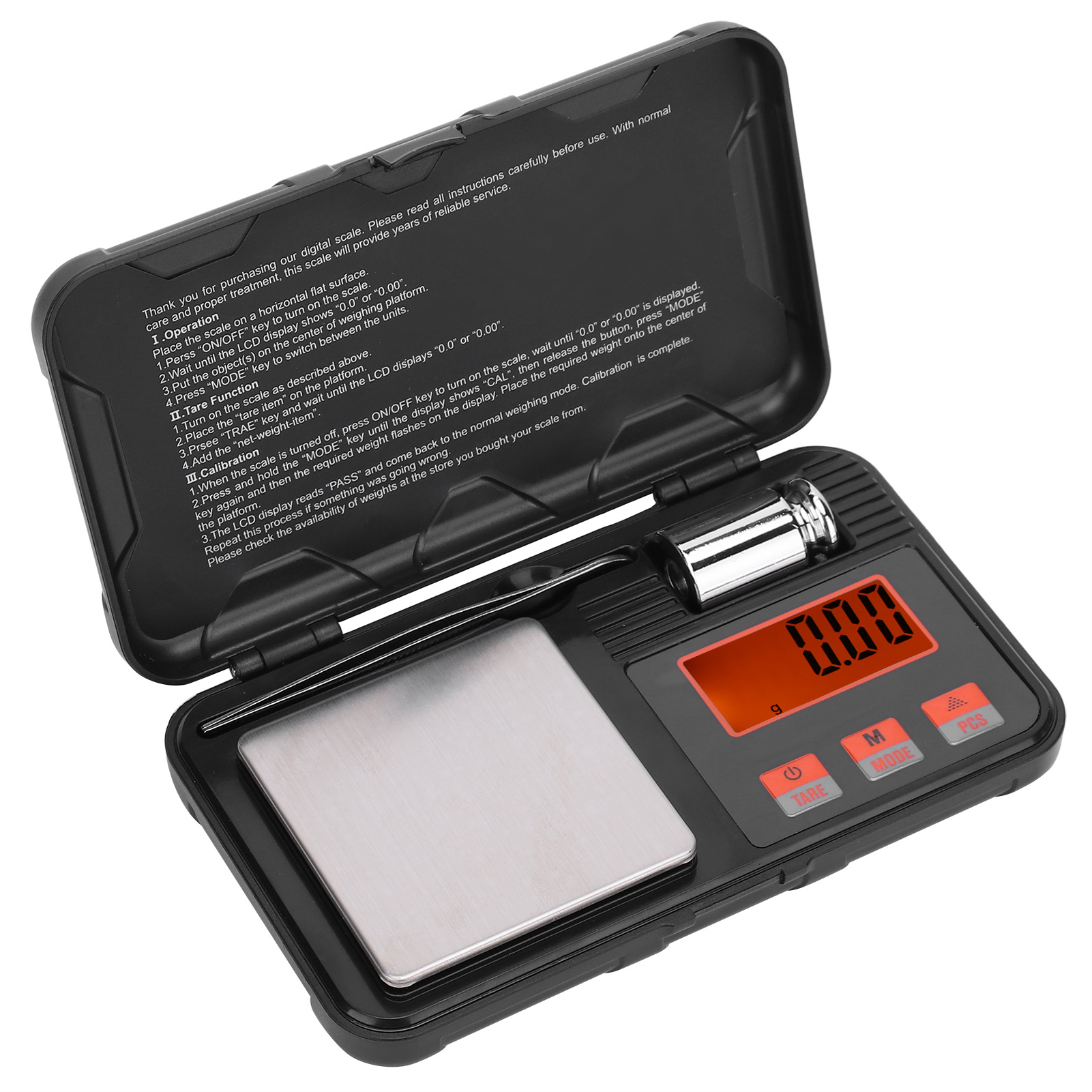 Präzise Elektronische Taschenwaage (0,01 G) Zum Wiegen Von Gold, Gewürzen, Münzen Und Schmuck Kompaktes Und Tragbares Gerät Mit Lcd-bildschirm Hohe Präzision Leichte Mini-digitalwaage