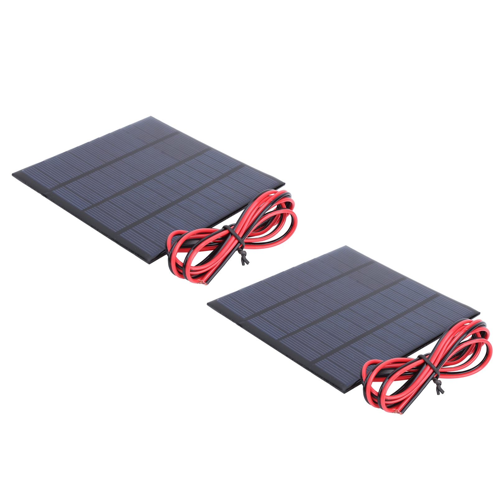 Set Mit 2 Miniatur-solarmodulen (12 V, 150 Ma) Mit 1 Meter Kabel, Tragbares Photovoltaikpanel Für Diy-projekte, Zum Laden Von Akkus Und Für Den Außenbereich