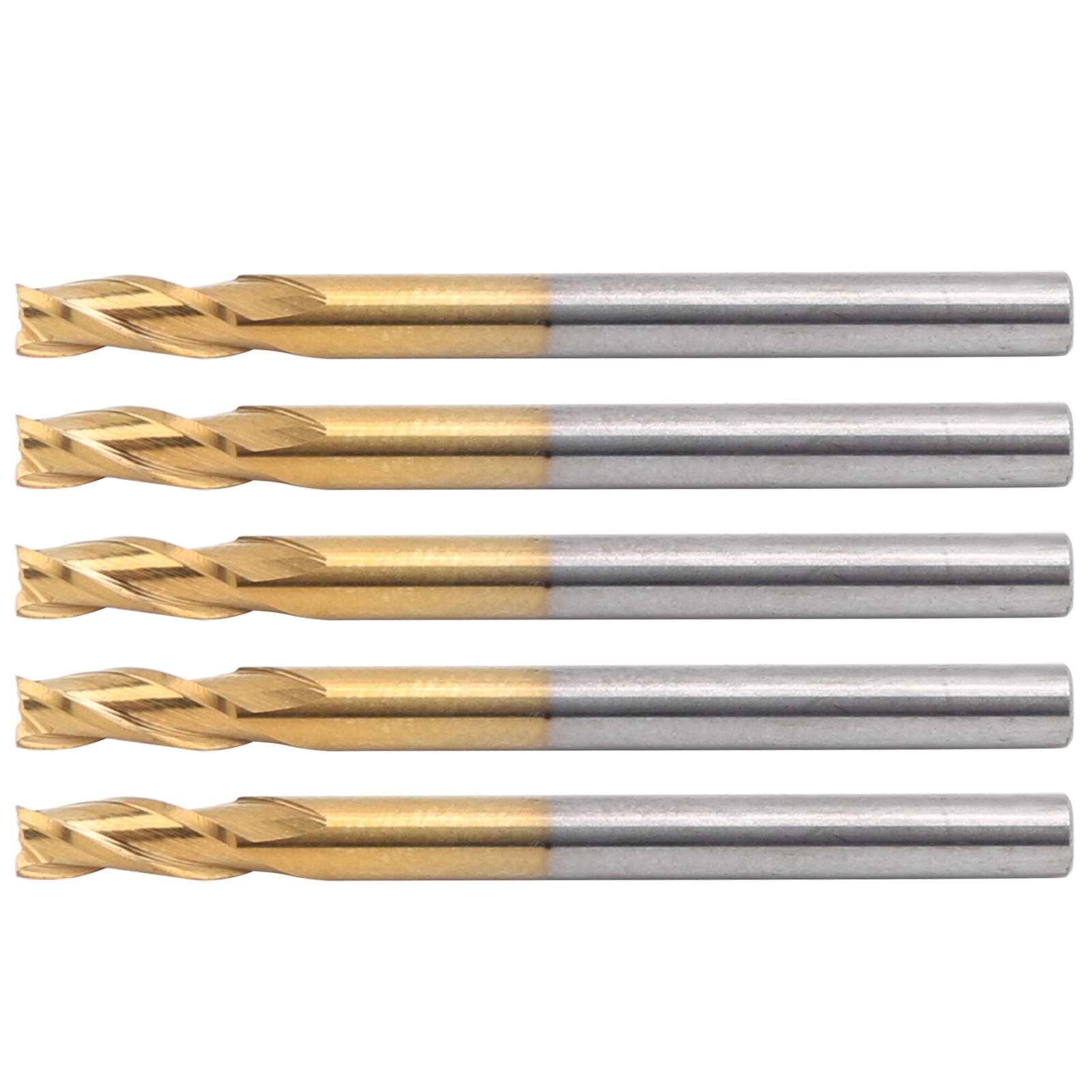 3-teiliger Hartmetall-flächenfräser Ø3,175 X 2,5 X 8 X 40 Mm, Industriewerkzeug Zum Planfräsen, Robuster Stahl Zum Fräsen, Set Mit 3 Rotierenden Feilenfräsern.
