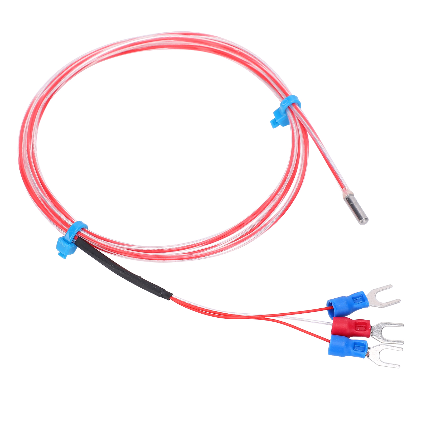 Wasserdichter Pt100-temperatursensor, 3x20-mm-thermistorsonde, Messbereich -50 Bis +300 °c, 2 M Kabel, Tauchsensor, Industrielle Präzisionssonde