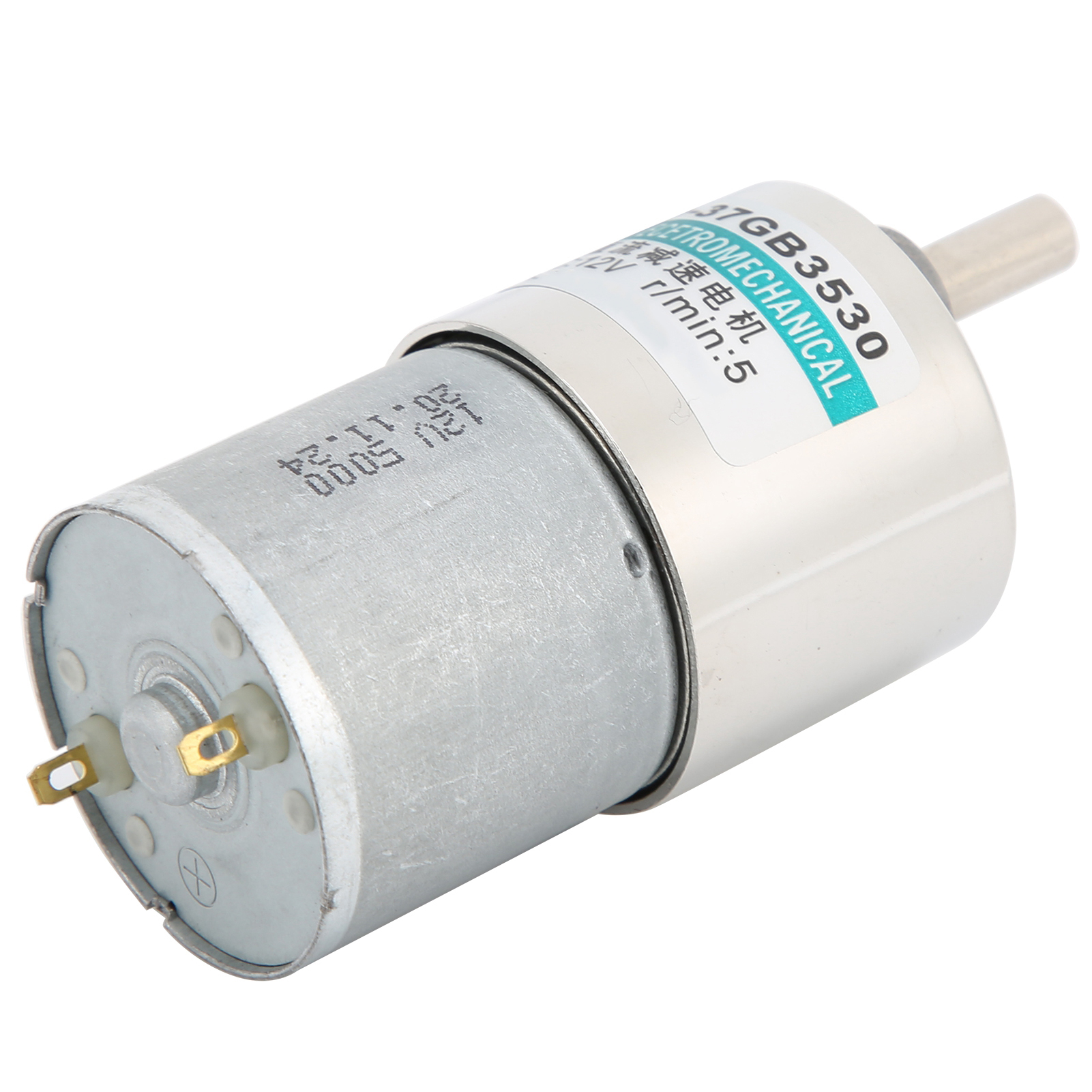 12-v-mikro-gleichstrom-getriebemotor, Hohes Drehmoment, Niedrige Drehzahl, Permanentmagnet Xd37gb3530 Mit Halterung, 500 U/min