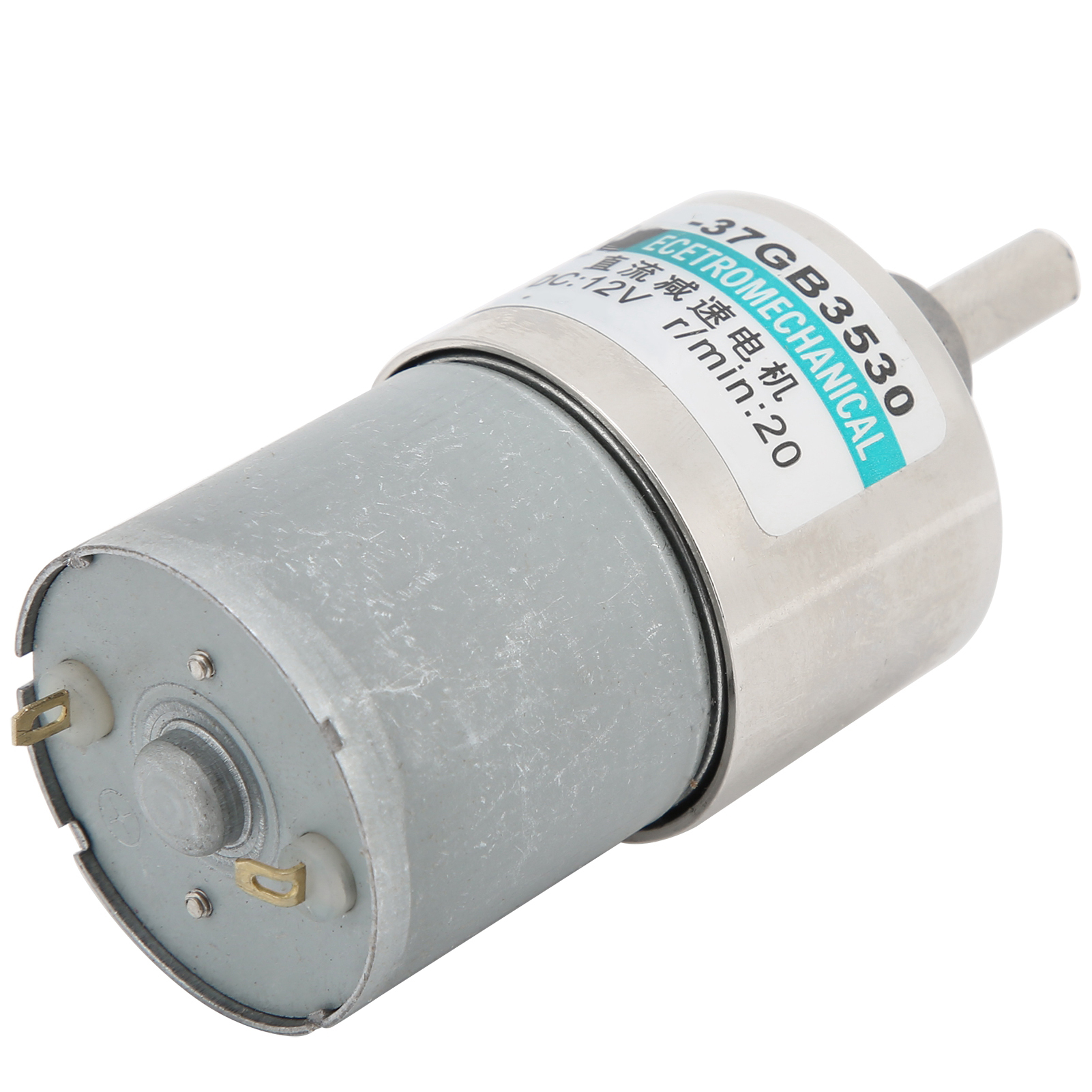 Kompakter 24-v-gleichstrom-mikrogetriebemotor, Niedrige Drehzahl (5 U/min), Hohes Drehmoment, Permanentmagnet, Xd37gb3530 Mit Halterung, Robust Für Automatisierungs- Und Heimwerkerprojekte