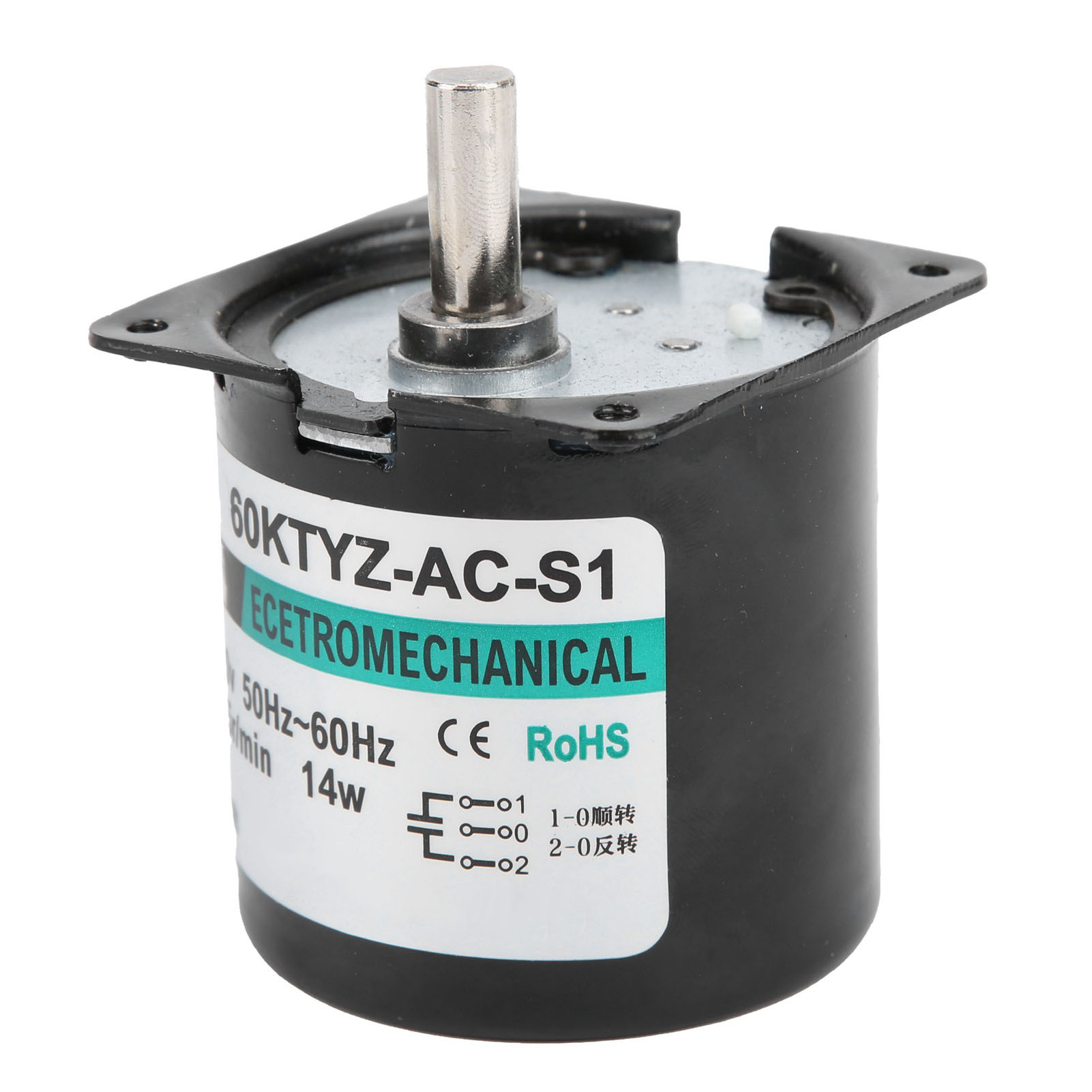 110v Wechselstrom-synchronmotor Mit 10 U/min, Metallgetriebe, Mechanischem Getriebe, Maschinenzubehör, Niedrige Drehzahl, Geräuscharm, Industrieausrüstung.