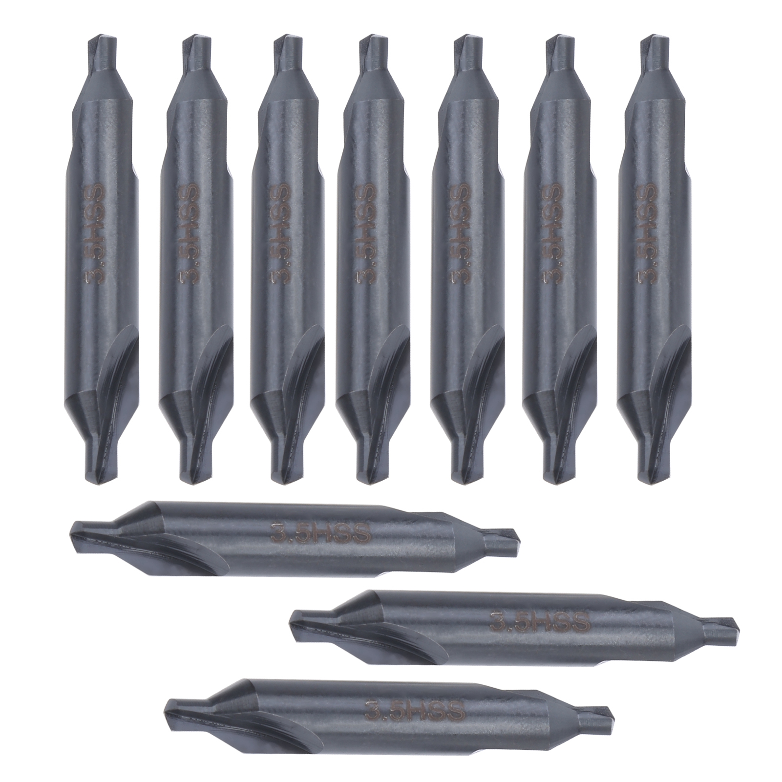 Set Mit 10 Hss-zentrierbohrern Typ A, Edelstahl, Universelle Spiralbohrung, Präzise Markierung, Ø 3,5 Mm