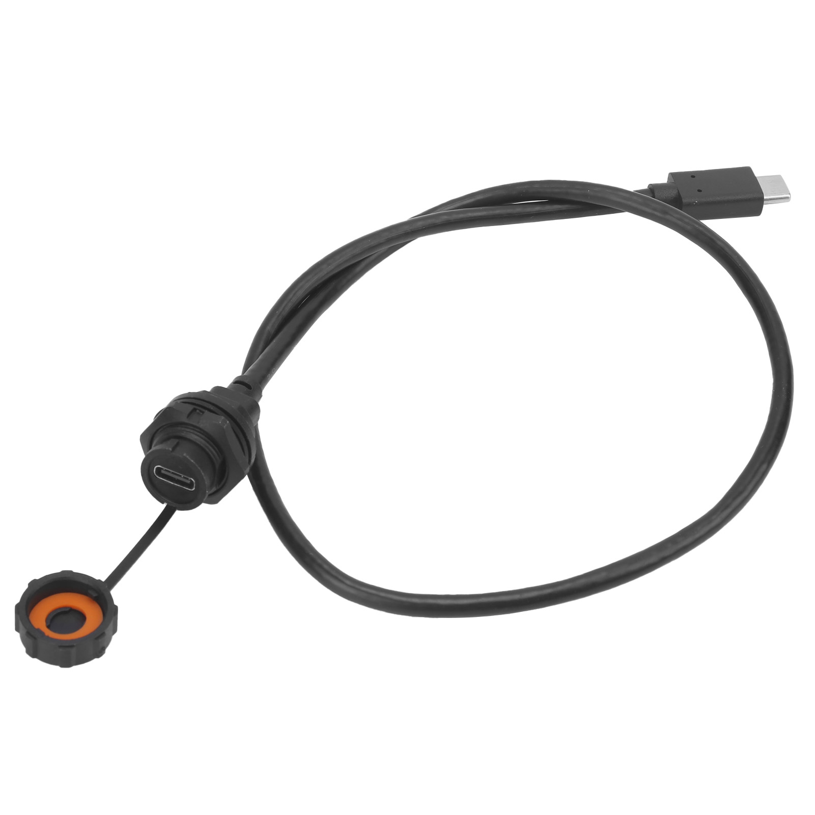 Ip68 Wasserdichter Usb Typ-c Buchse Auf Usb 3.0 Stecker Mit E10tpcbff/u3am Steckerkabel (0,5 Meter)